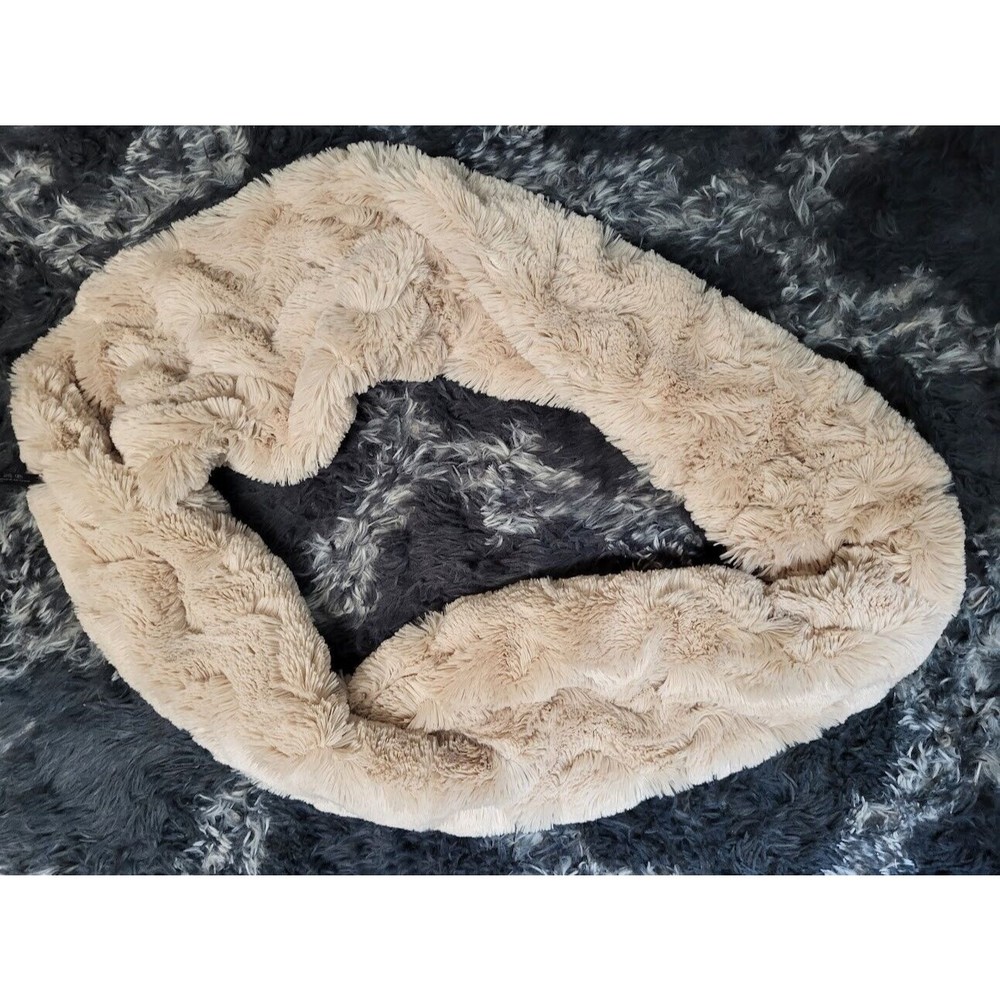 Charlie Paige Infinity Tan Faux Fur Scarf! SO SOFT!